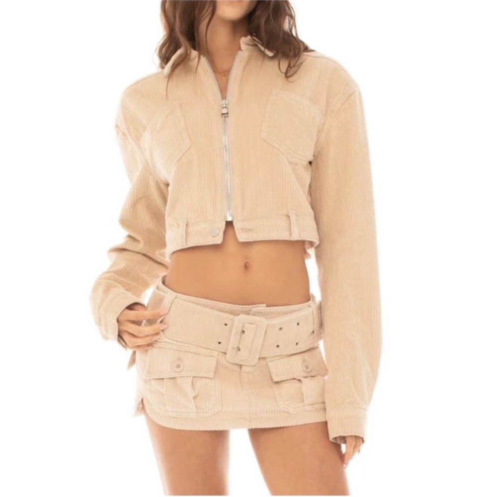ISO: AREYOUAMI BAMBX JACKET (XXS, XS, S) & KINIA SKIRT (S/M) IN SAND
